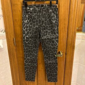 NEW WITH TAGS JOE’S JEANS THE CHARLIE GREY & BLACK LEOPARD PRINT SIZE 27
